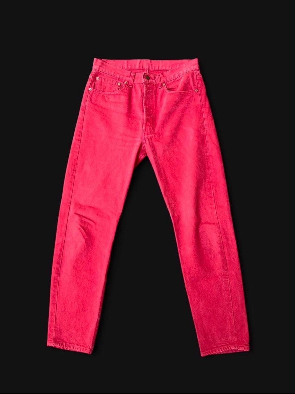 Vintage 90’s Levi's 501 red denim jeans made in USA men’s 32x30 button fly